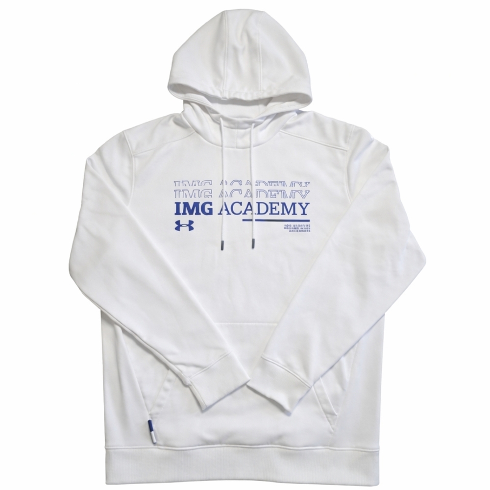 kids white hoodie under armour